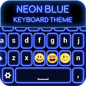 Neon Blue Keyboard Theme icon