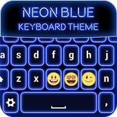 Neon Blue Keyboard Theme 1.2