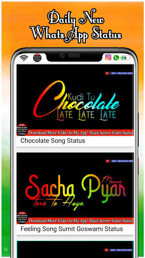 Black Screen Video Status -Black Background Status screenshot 4