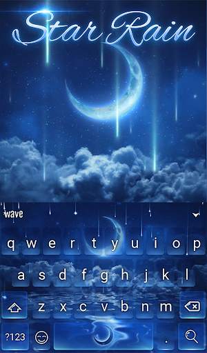Star Rain Animated Keyboard   Live Wallpaper screenshot 2