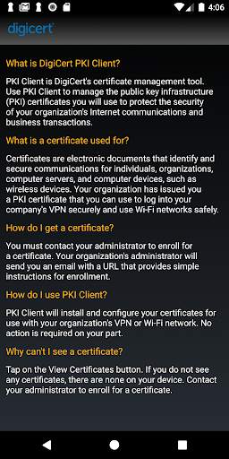 DigiCert PKI Client For Androi screenshot 3