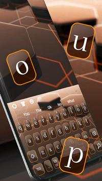 Orange Hexahedron Keyboard Theme screenshot 1