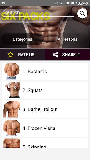 SIX PACK ABS WORKOUT screenshot 5