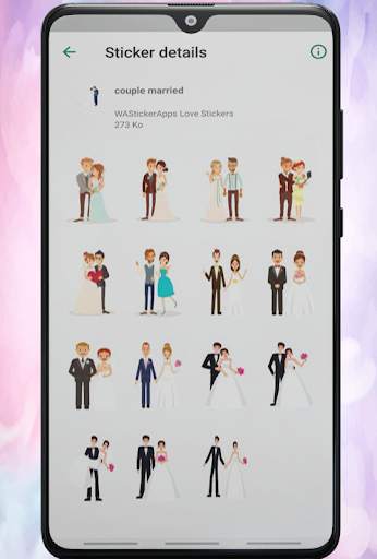 WAStickerApps Love Couple Stickers for WhatsApp screenshot 1