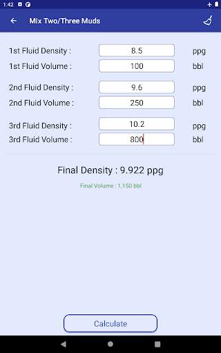 Drilling Fluid App 11 تصوير الشاشة