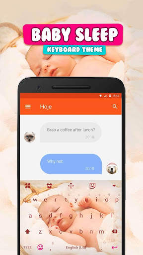 Lovely Baby Keyboard Theme screenshot 1