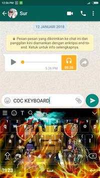 Keyboard tema COC screenshot 1