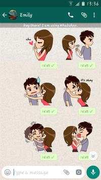Lovely Couple Packs For WhatsApp - WAStickerApp screenshot 2