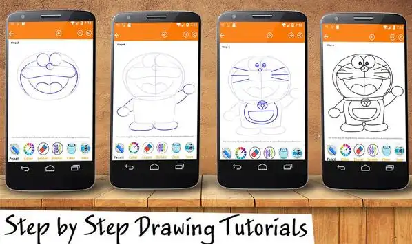 How To Draw Doraemon cartoon screenshot 1