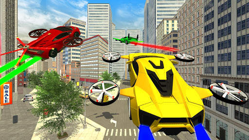 Real Light Flying Car Racing Sim, jogo 2020 screenshot 1