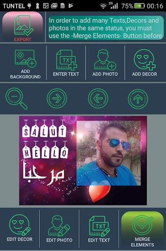 مصمم الصور و النصوص 2018 2 تصوير الشاشة