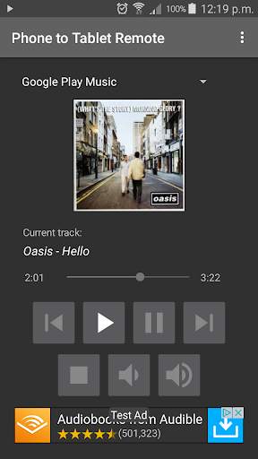 Phone to Tablet Remote for music and video screenshot 2