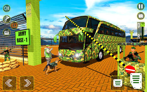 US Army Bus Driving: Bus Games screenshot 2