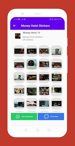 Money Heist Animated Meme Stickers for WhatsApp screenshot 3