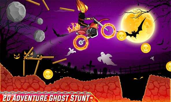 Ghost Bike Rider - Death Stunt Game screenshot 1