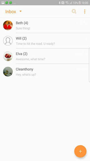 New Samsung style Next SMS Skin screenshot 2