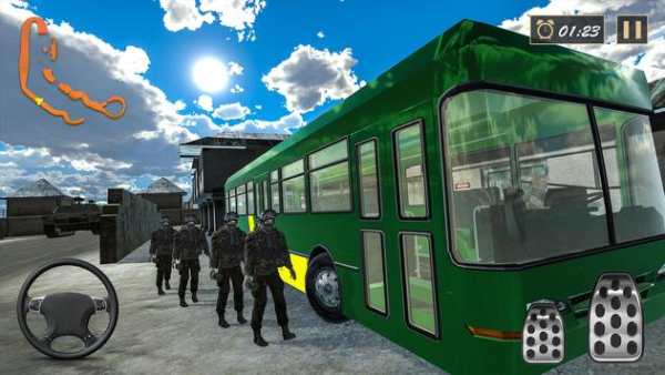 US Army bus Mengemudi: Tourist Off Jalan Pelatih k screenshot 1