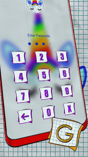 Paper Rainbow Unicorn Theme screenshot 4