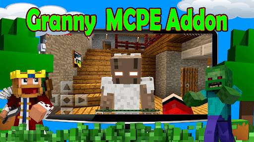 GrandMa Granny Scary Story Game Mod for Minecraft screenshot 1