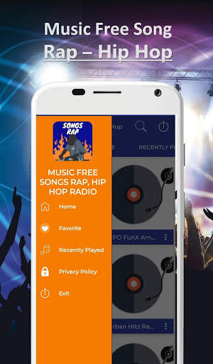 Music Free Songs Rap, Hip Hop radio screenshot 3