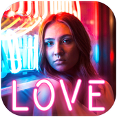 Neon Glowing Light Photo Effects icon