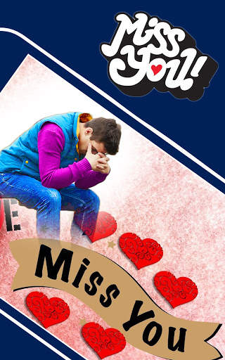 Miss you photo editor: frames screenshot 2