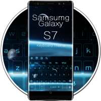 Blue Keyboard For Galaxy S7 on 9Apps