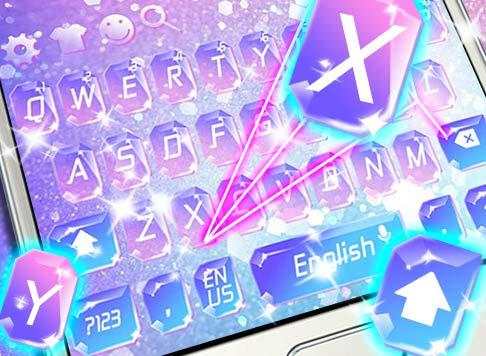 Purple Crystal Keyboard स्क्रीनशॉट 4