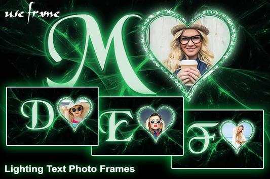 Lighting Text Photo Frame screenshot 2