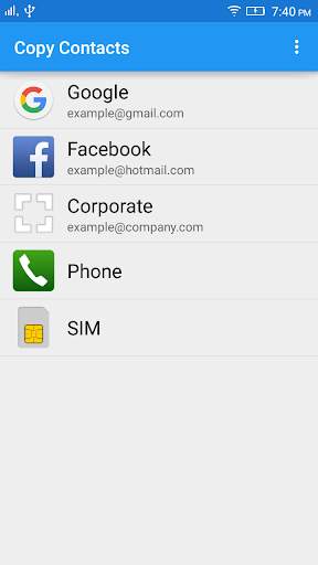 Copy Contacts screenshot 1