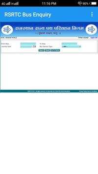 RSRTC Bus Enquiry screenshot 2