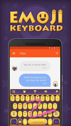 Emoji Keyboard Theme With Cute Emotions For Girls screenshot 4