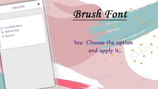 Brush Fonts Style screenshot 3