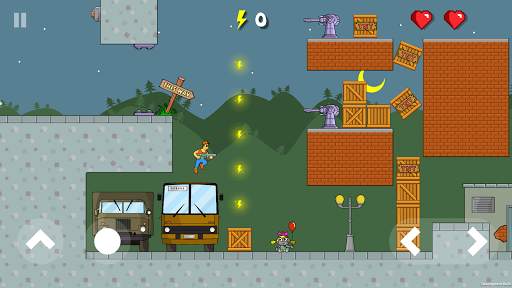 High Voltage 2D — Robots Attack Battle Platformer screenshot 7