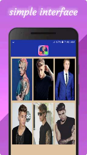 Justin Beiber Call You:  Fake Video Call Pro screenshot 4