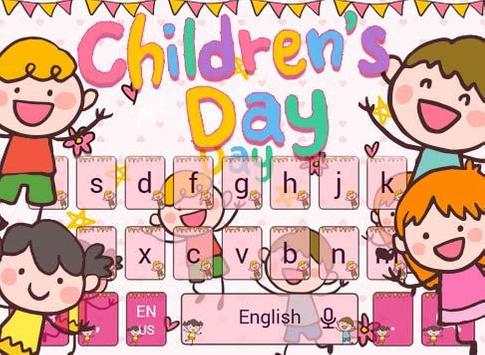 Cute Children's Day Keyboard Theme screenshot 6