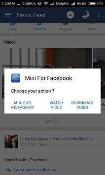 Mini Facebook screenshot 4