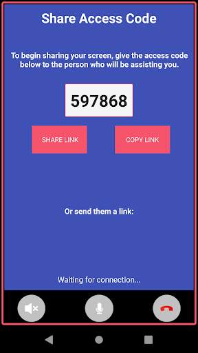 ScreenTalk : Remote Mobile Screen Sharing screenshot 2