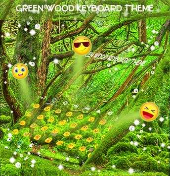 Green Wood Keyboard Theme screenshot 2
