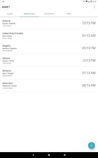 Clock 7 - Free  alarm and world clock screenshot 16