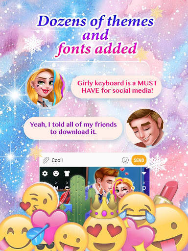 Secret High Keyboard Theme for Girls screenshot 2