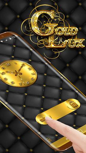 Gold Lux Launcher Theme 4 تصوير الشاشة