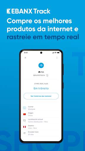 EBANX Track | rastreamento de encomendas screenshot 1