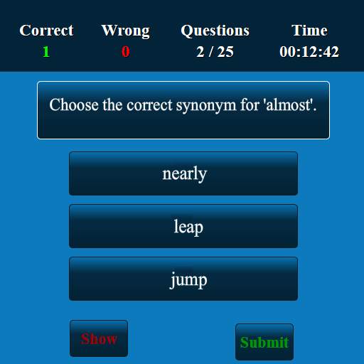 Synonyms Quiz screenshot 3
