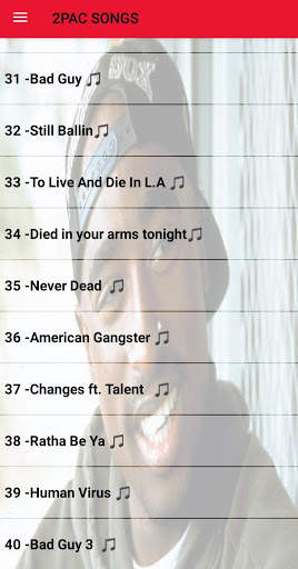 2Pac Songs Offline (Tupac Songs without internet) screenshot 2
