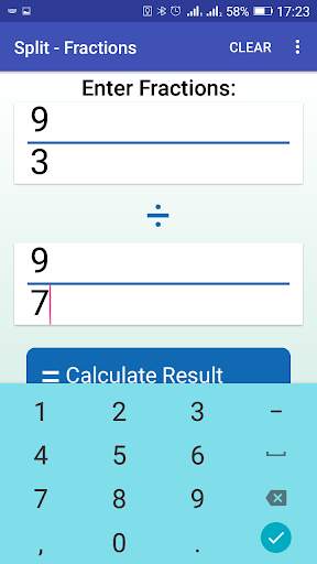 Fraction Calculator FREE 5 تصوير الشاشة