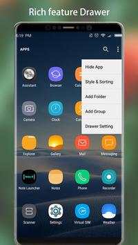 Note 8 Launcher - Galaxy Note8 launcher, theme screenshot 4