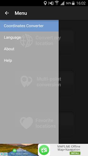 Coordinates Converter lite screenshot 2