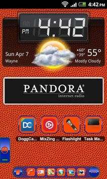 TSF Shell Theme Orange Blue HD screenshot 1