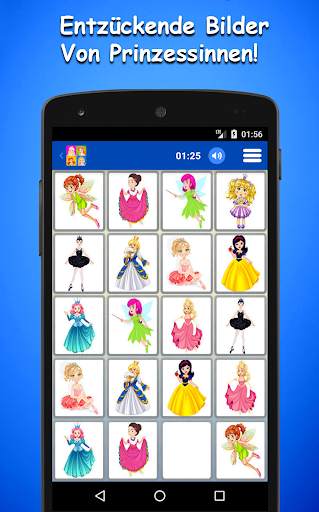 Prinzessinnen Memory-Spiel für Kinder screenshot 1